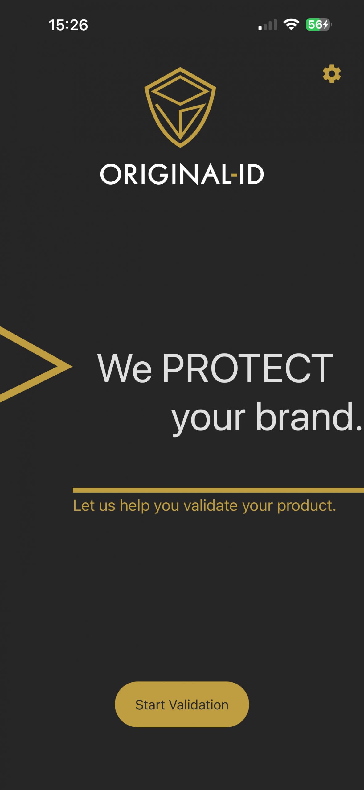 ORIGINAL-ID app home screen