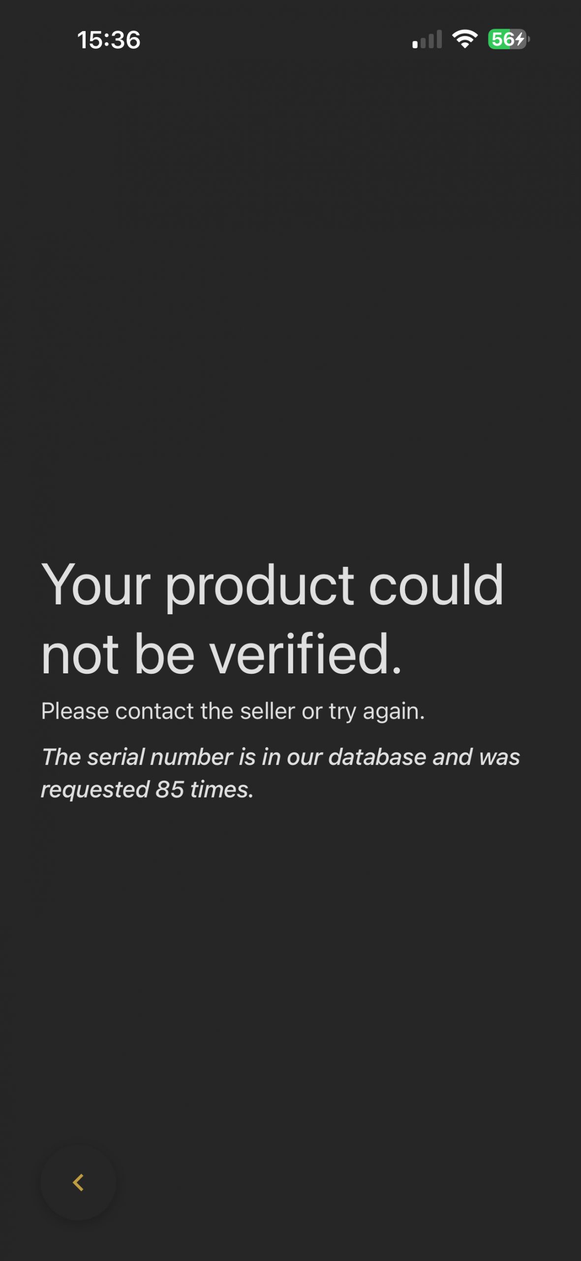 ORIGINAL-ID app fake detected